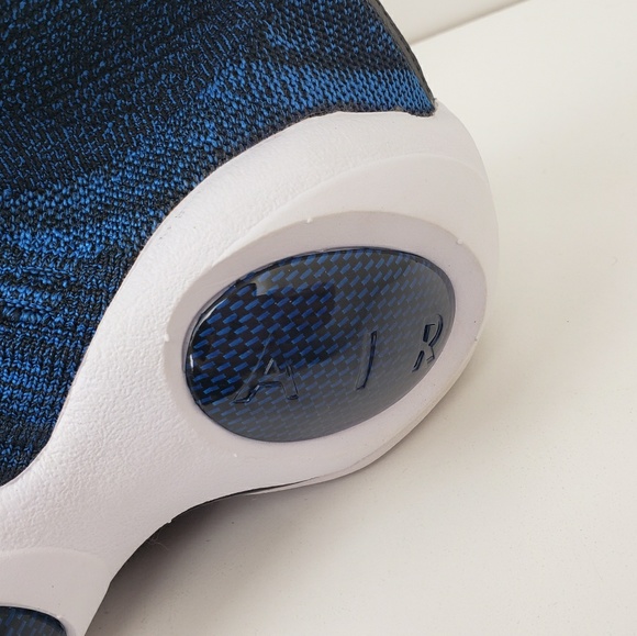 NWOB Nike Flight Bonafide Flyknit Sneaker Blue - Picture 5 of 8
